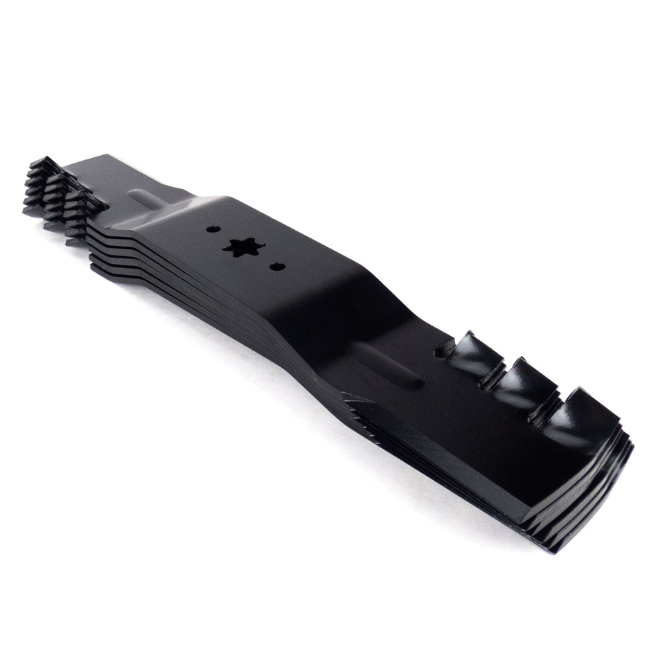 (6) Mulching Blades Compatible With Cub Cadet 54" RZT Series 742-0677, 942-0677