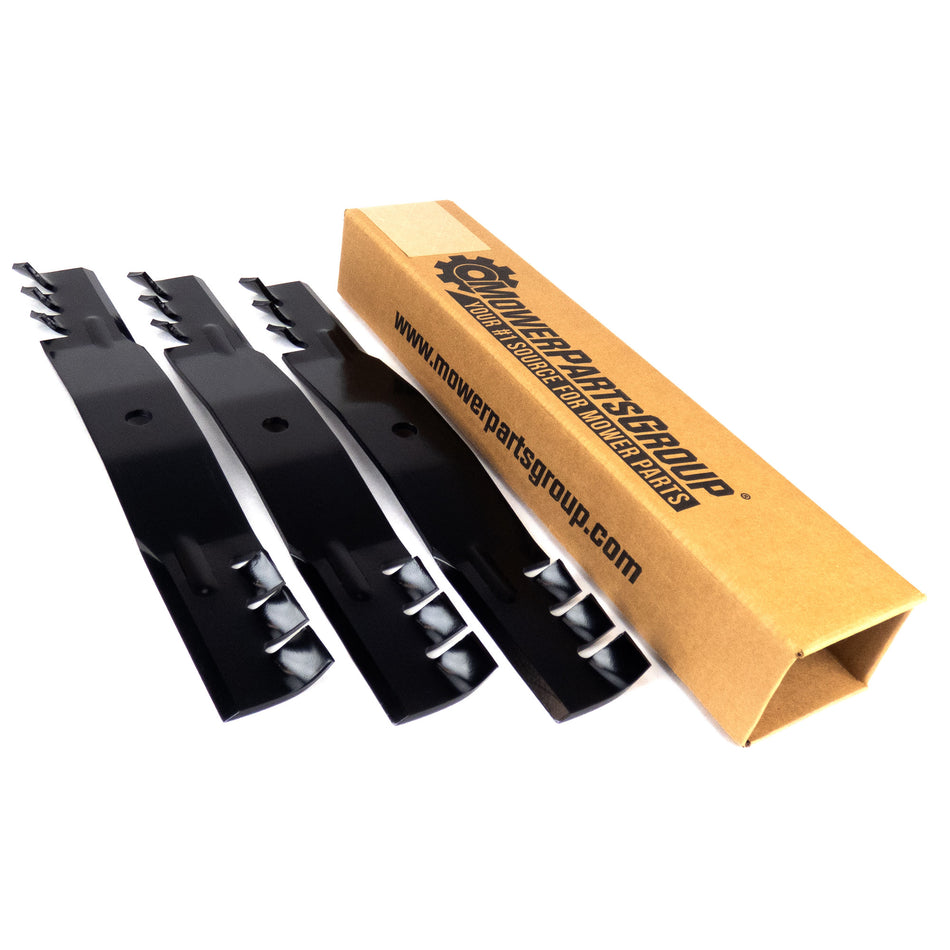 (3) Mulching Blades for Bobcat, Hustler Z Series and Scag 54" 112111-02