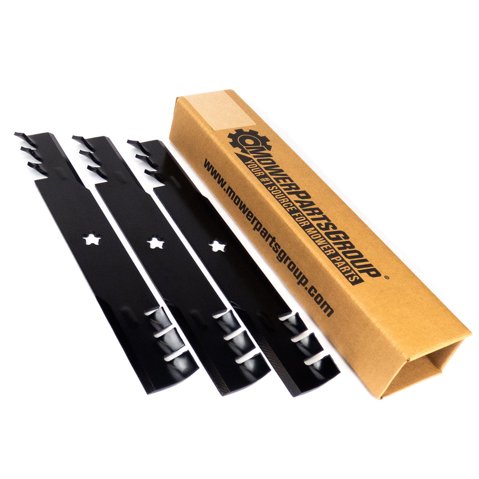 (3) Mulching Blades for Husqvarna 52" GT & GTH Series 575240701, 574870801