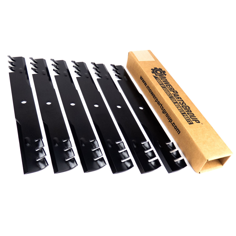 (6) Mulching Blades for Dixie Chopper 66" XC Series 30226-66E