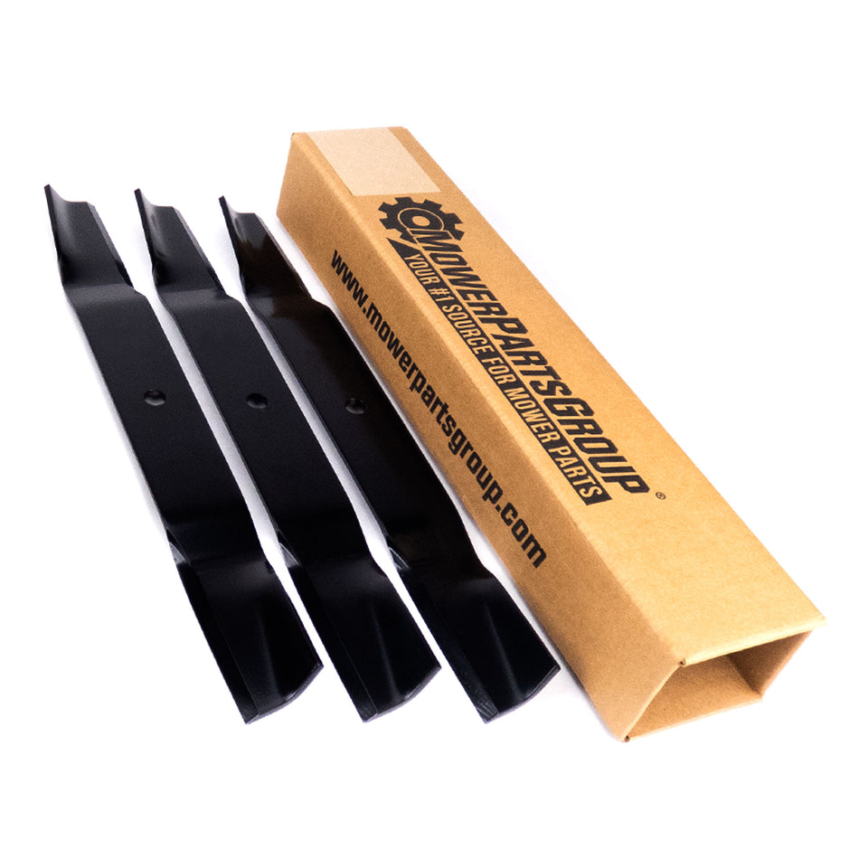 (3) High Lift Blades Compatible With Grasshopper 52" 320237, 320239