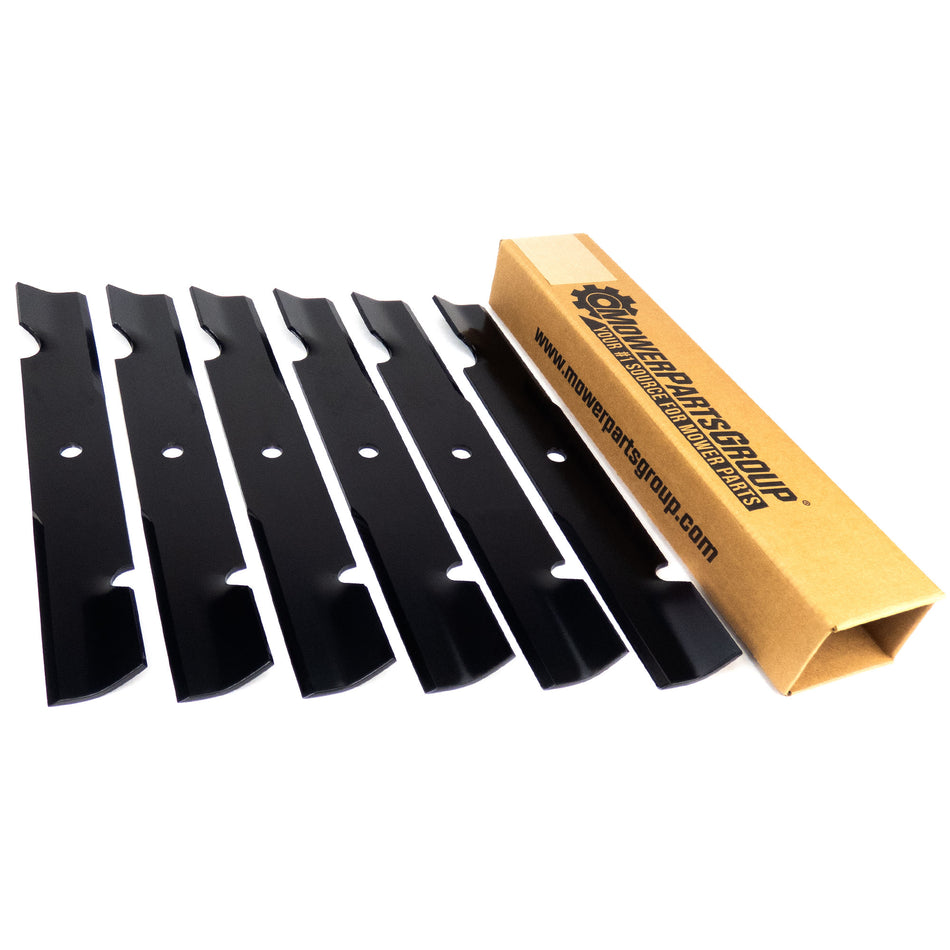 (6) Ferris Premium Replacement 18" x 2 ½" Notched Lawn Mower Deck Blade