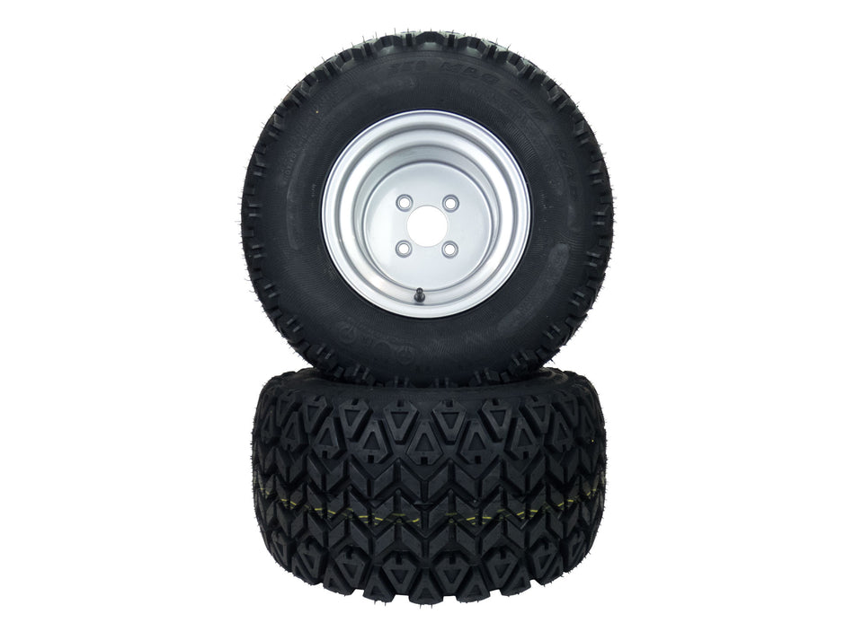 (2) All Terrain Tire Assemblies 22x11.00-10 Fits Hustler Raptor SDX 54" 60" 607099