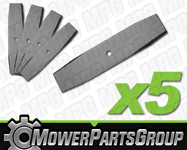 (5) 40-411 Angle Beveled Edger Blades 9" x 2" Fits Husqvarna LE359 LE309