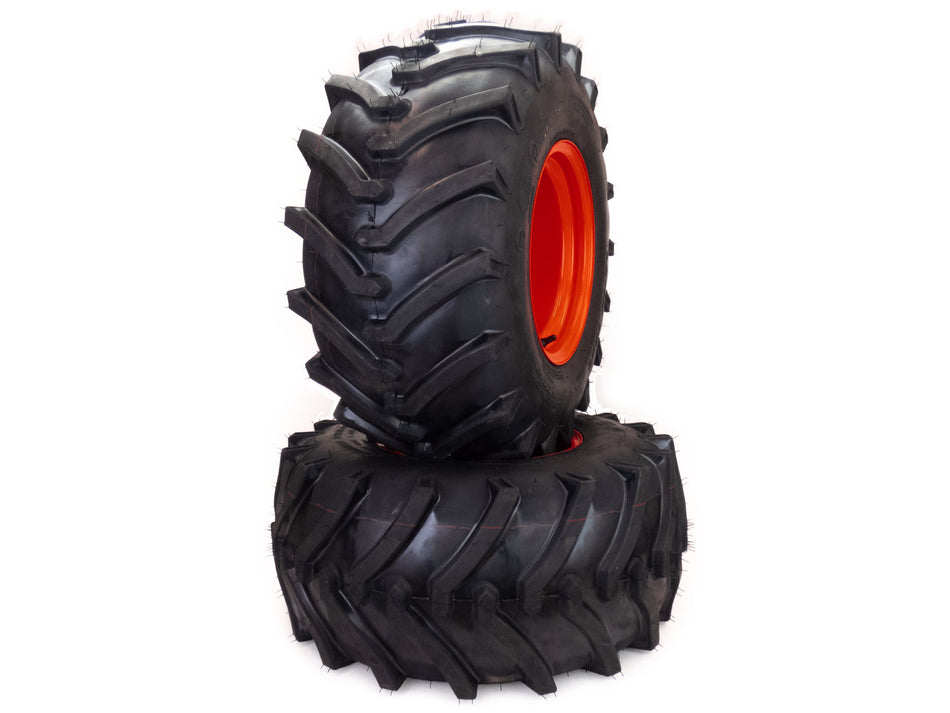 (2) Aggressive Tire Assemblies 26x12.00-12 Fits Kioti CS2210 CS2510