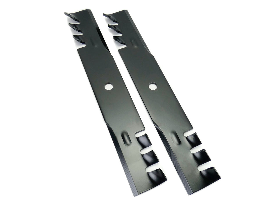 (2) Aftermarket Universal Toothed Mulching Blades for Hustler/Scag 32" Cut