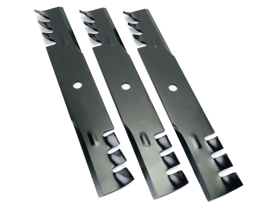 (3) Aftermarket Universal Toothed Mulching Blades for Bad Boy/Scag 48" Cut