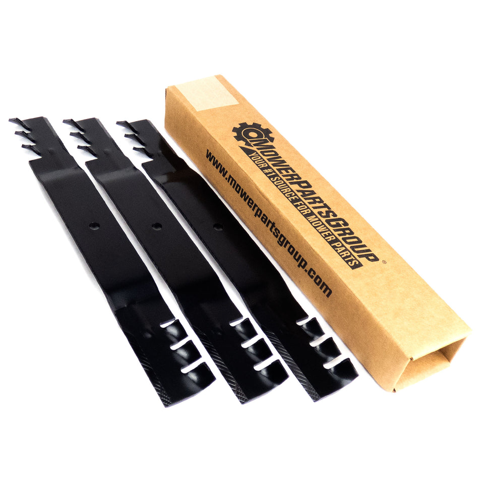 3 Mulching Blades Compatible With Grasshopper 61" 320243 320245 7079222