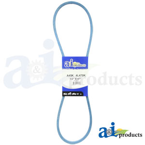 Snow Blower Blue V-Belt Made with Kevlar 1/2" X 47" Part B1A45K 07211800