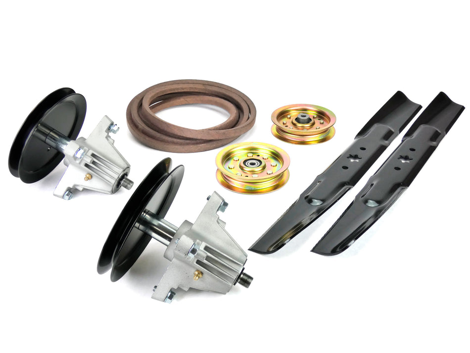 Deck Rebuild Kit Compatible With Cub Cadet LTX 46" - Spindle Blade Belt & Pulley