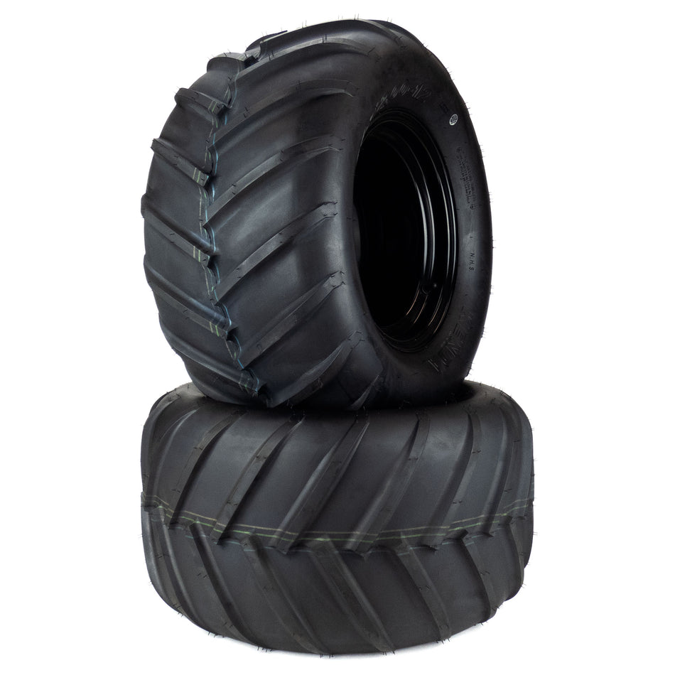 (2) Aggressive Tire Assemblies 24x12.00-12 Fits Bad Boy Outlaw 54" 022-4050-00