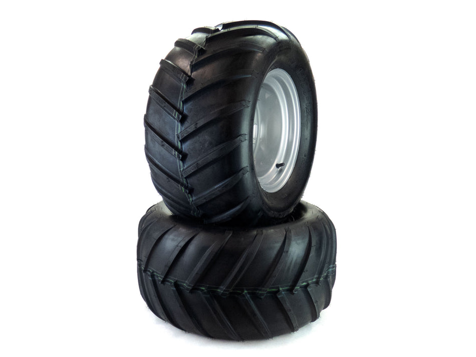 (2) Aggressive Tire Assemblies 24x12.00-12 Fits Hustler Super Z 66" 72" 606969