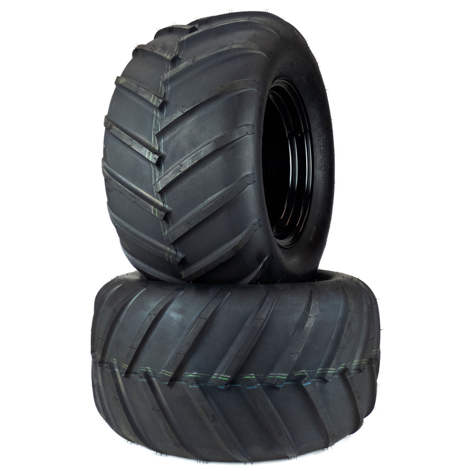 (2) Aggressive Tire Assemblies 24x12.00-12 Fits Scag Patriot Tiger Cat II 61" 486291