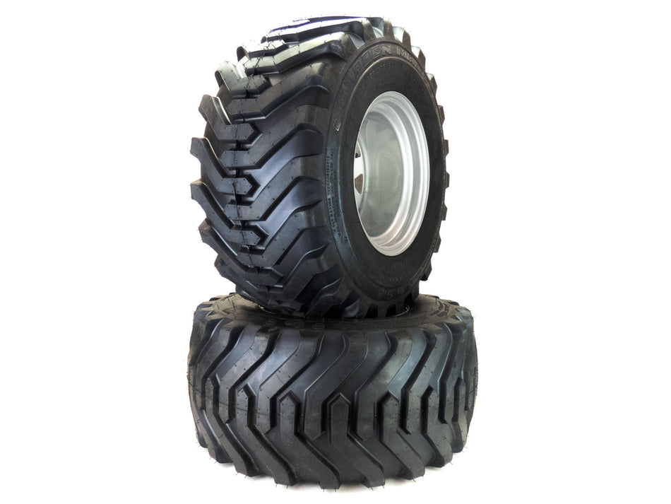 (2) R4 Wheel/Tire Assemblies 26x12.00-12 Fits Hustler Super 104 Replaces 603928