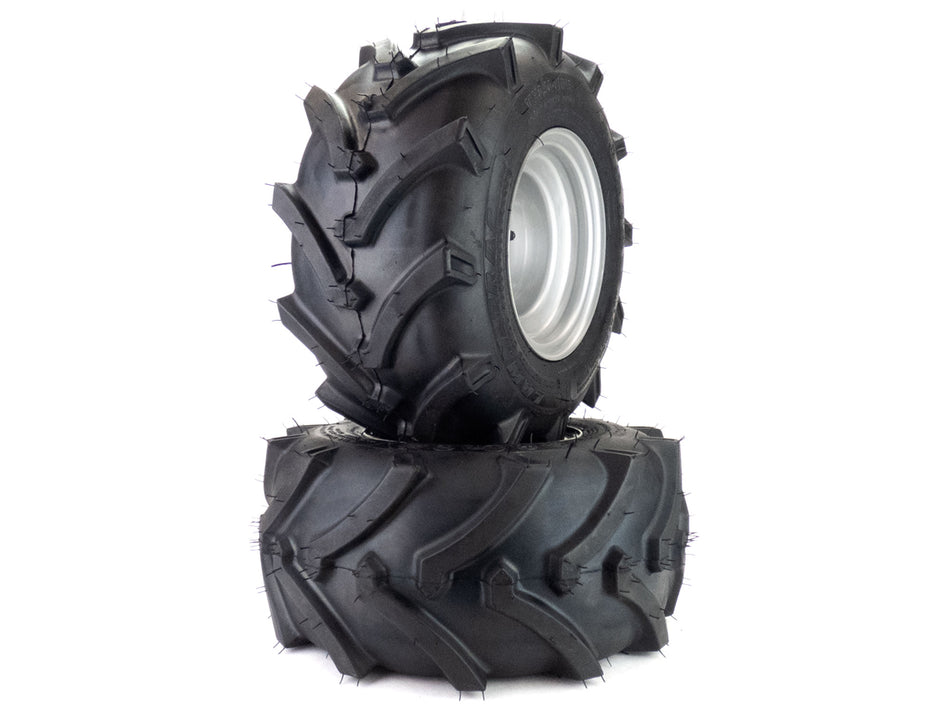 (2) Aggressive Tire Assemblies 18x8.50-8 Fits Hustler Raptor 42" 52" 604013