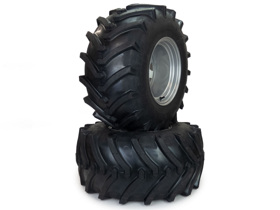 (2) Lawn Trac Tire Assemblies 26x12.00-12 Fits Hustler Super 104 Replaces 603928