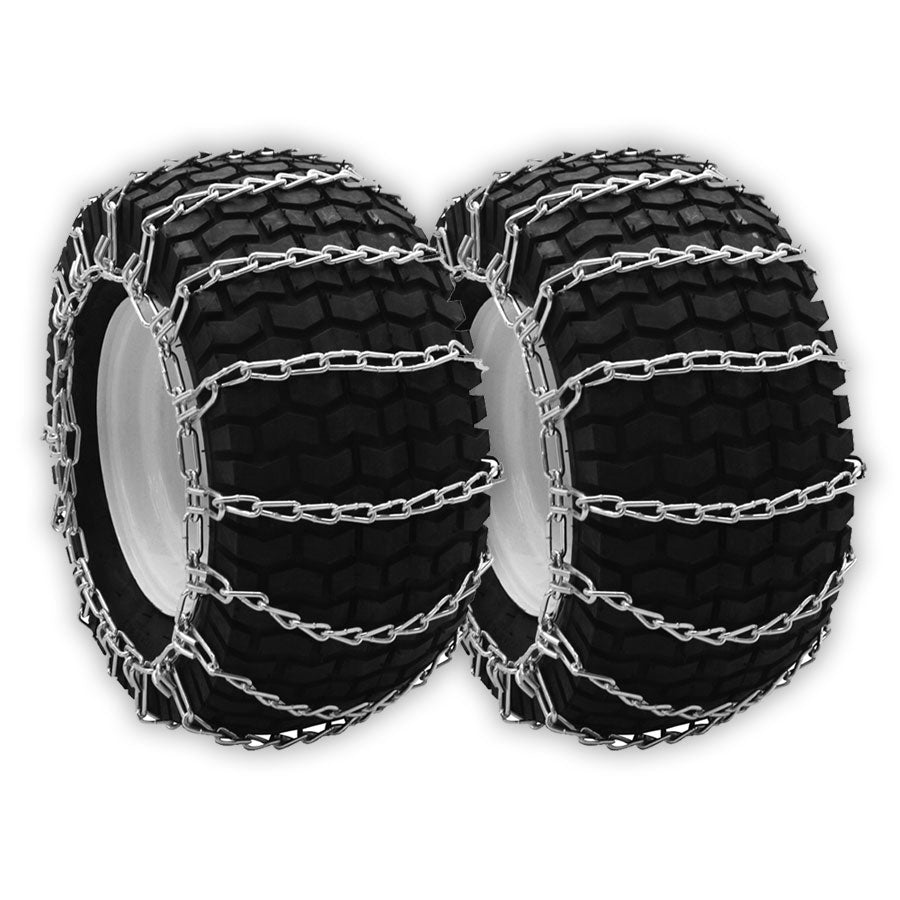 Snow/Mud Tire Chains 480/4.00-8 2-Link Blower Thrower Pair