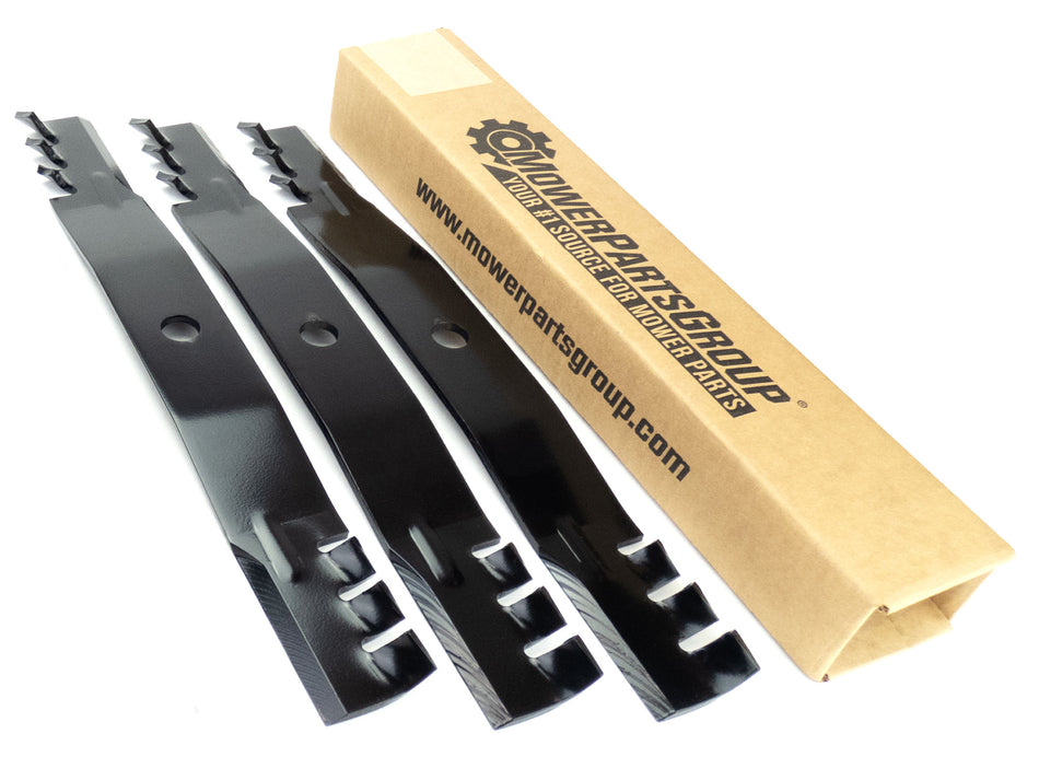 (3) Toothed Blades Fits Kubota with 72" deck K5677-34340