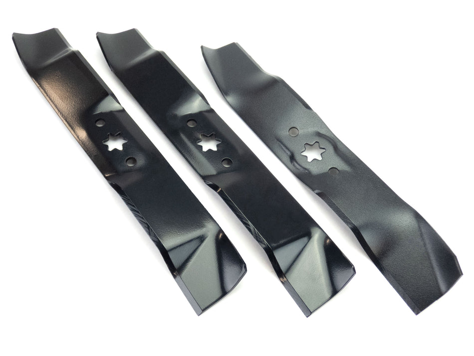 (3) Mulching Blades Compatible With Cub Cadet 46" (2) 742-04125  (1) 742-04124