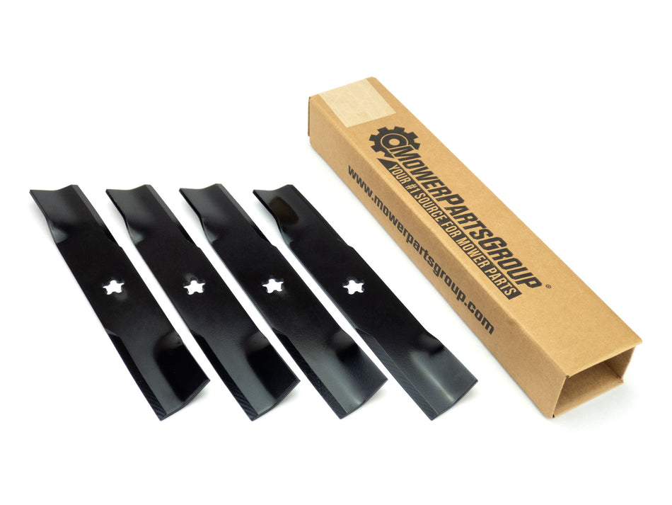 (4 Pack) ROTARY Aftermarket Premium Replacement XHT 14-5/8" x 2-1/2" Lawn Mower Deck Blade 5 Point Star|12122