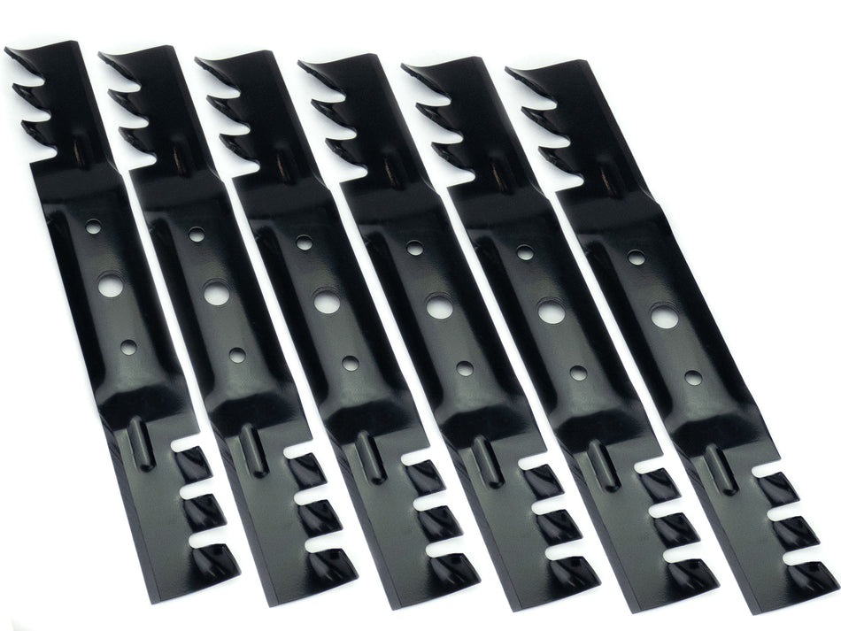 (6) Mulching Blades for John Deere 48" L120, L130, 2048, 2148 GX20250, GX20819