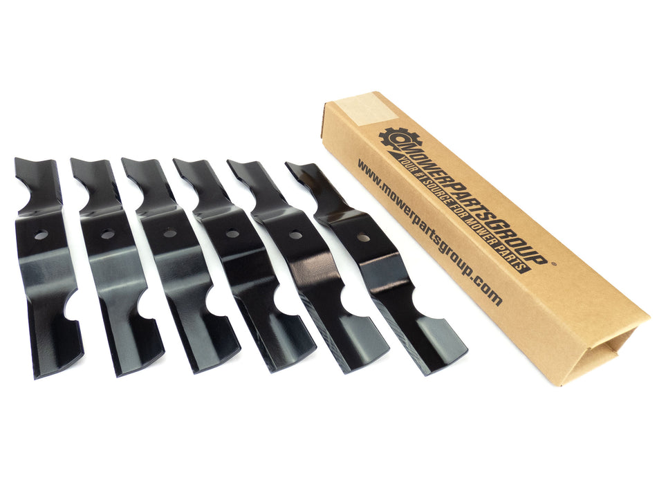 (6) Notched Mower Blades Fits ZT42 Zoom 42" Deck Part Number 04265400