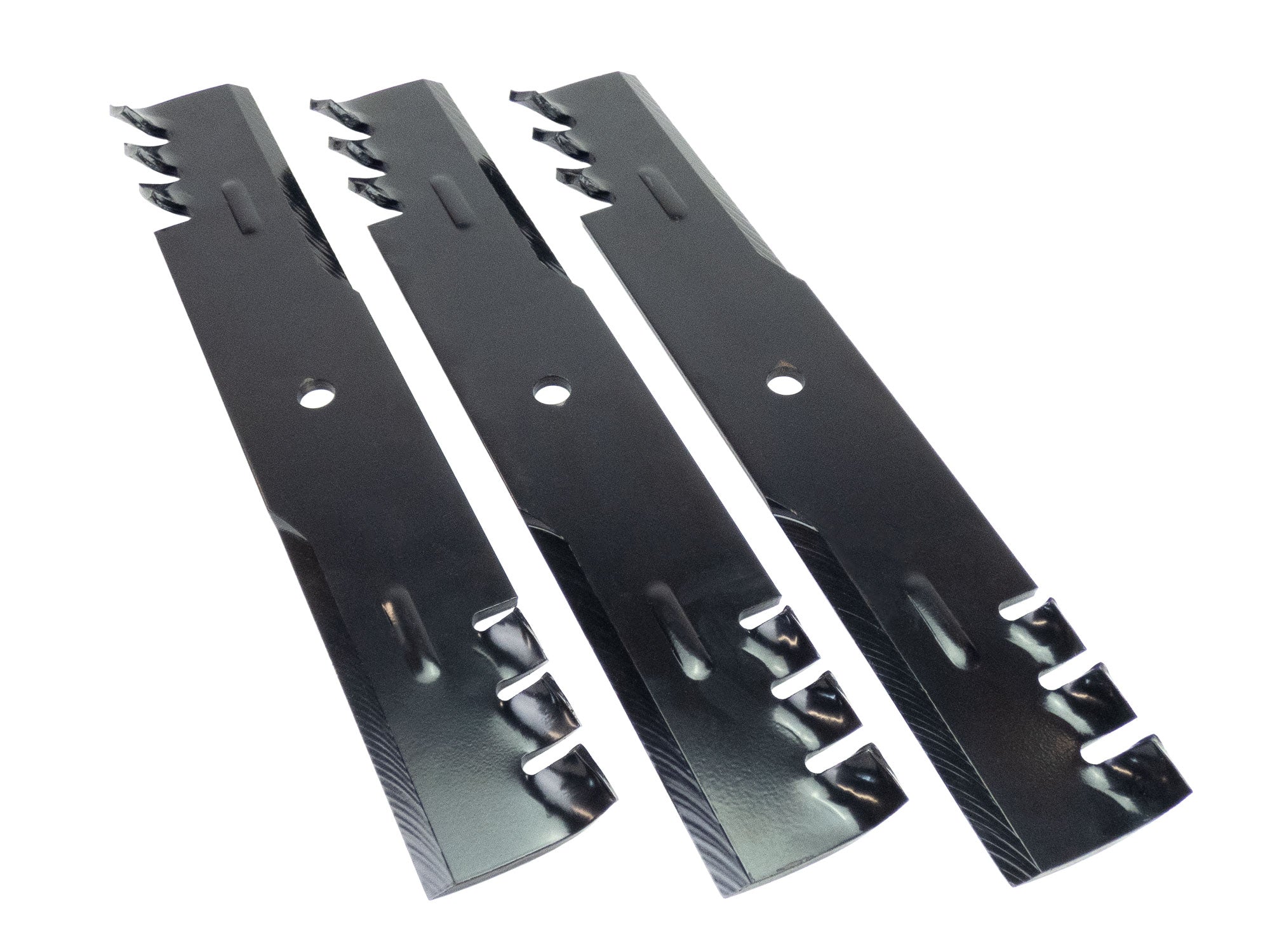 thumbnail image 2 of 8TEN LawnRAZOR Blade For Toro TimeCutter HD ZX5400 Titan MX5400 54" Deck 115-9650-03 115-4999 (Notched High Lift) 3 Pack 2 of 12