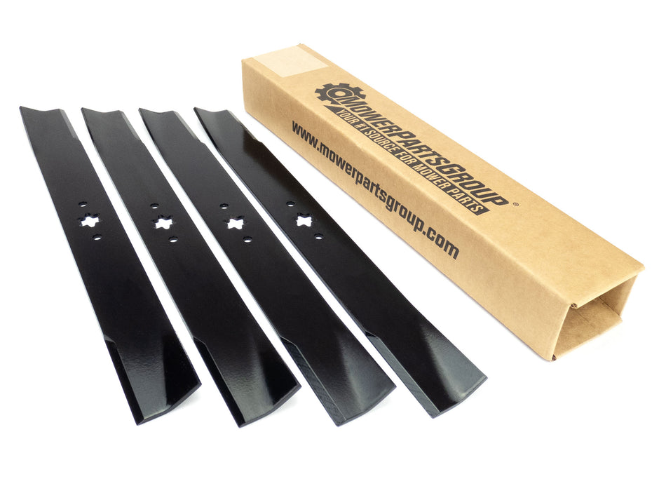 (4) Heavy Duty Blades Compatible With MTD 42" 942-04308, 742-04308, 742-04312