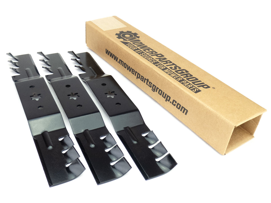 (3) Mulching Blades Compatible With Cub Cadet 50" LX50, RZT-L50 942-05052-X