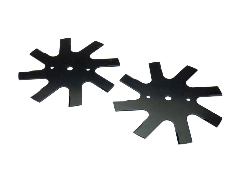 (2) Star Edger Blades 9" x 9" Replaces Jacobsen 309444