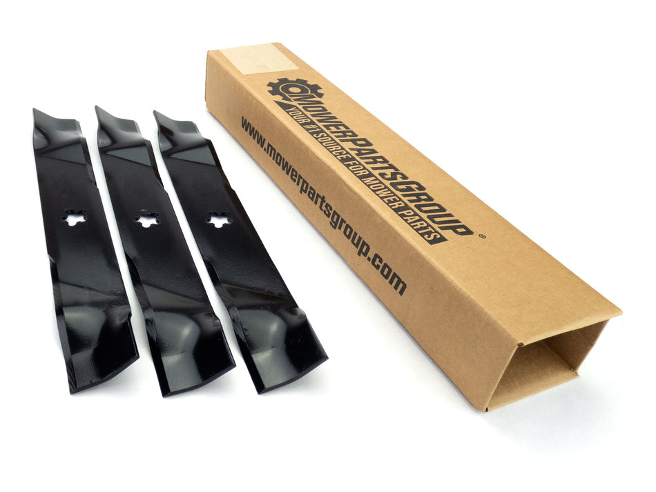 (3) Blades for AYP & Husqvarna 46" 917.251510, 532145708, 532152443, 152443