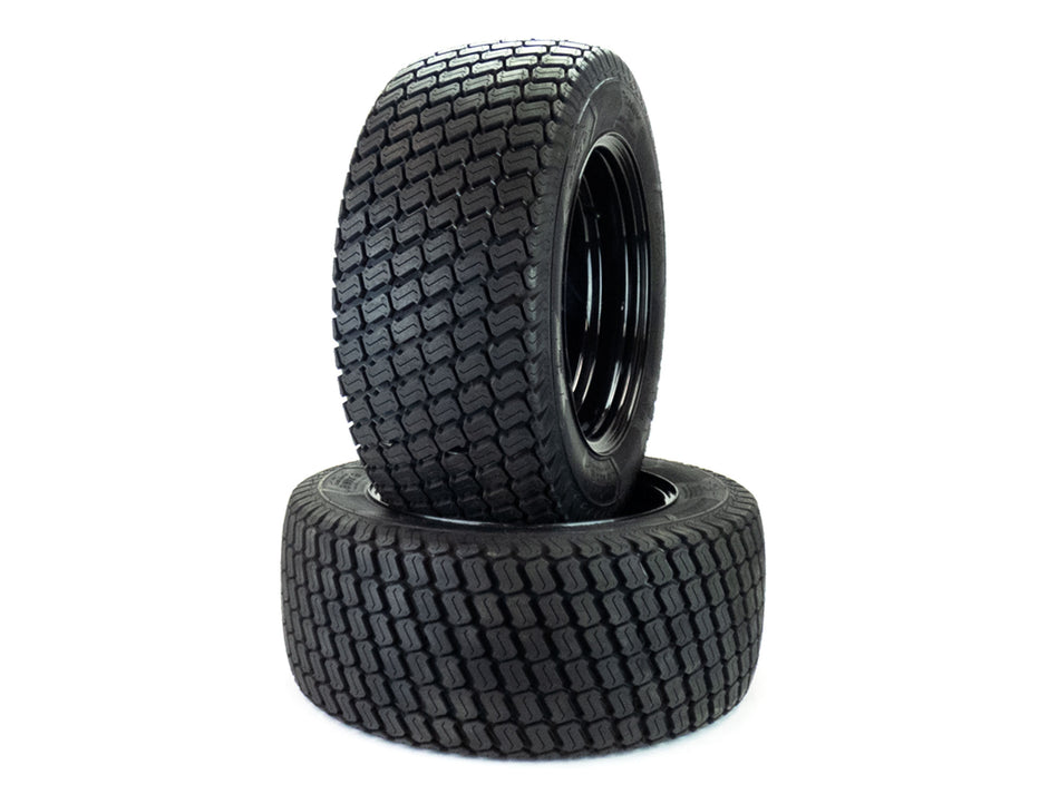 (2) Flat Free Rear Turf Tire Assemblies 24x9.50-12 Compatible With Scag Wild Cat 52" 484105 484104