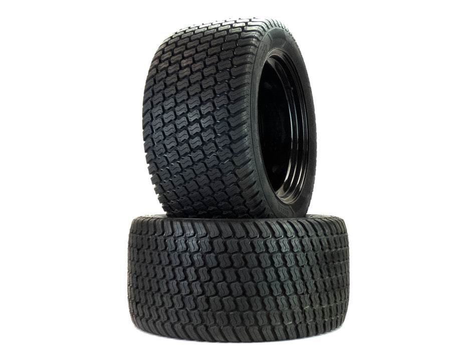 (2) Flat Free Turf Tire Assemblies 26x12.00-12 Compatible With Exmark Lazer Z Diesel 60" 72"