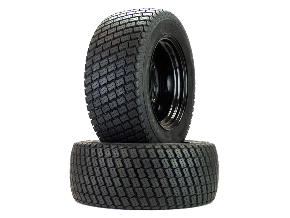 (2) Flat Free Turf Tire Assemblies 24x9.50-12 Compatible With Kubota Z751KWI 48"