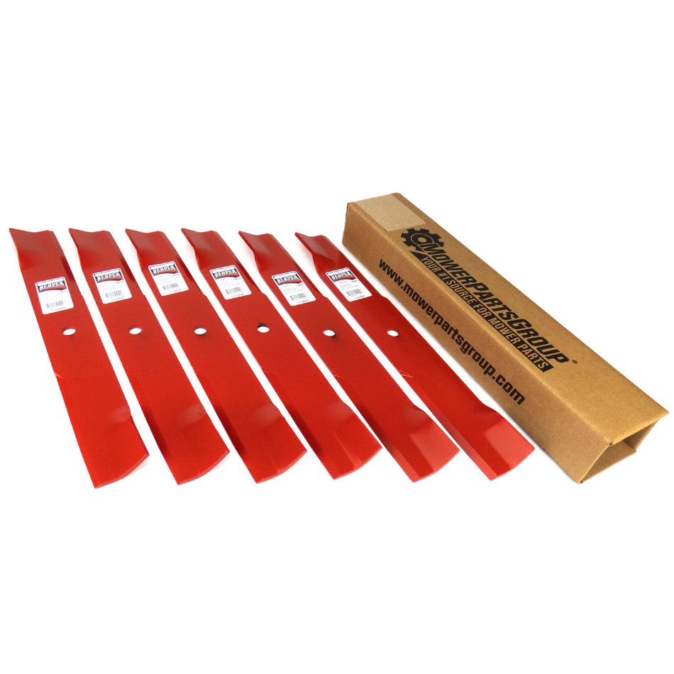 (6) Excel Lawn Mower Blades Hustler 601124 797696