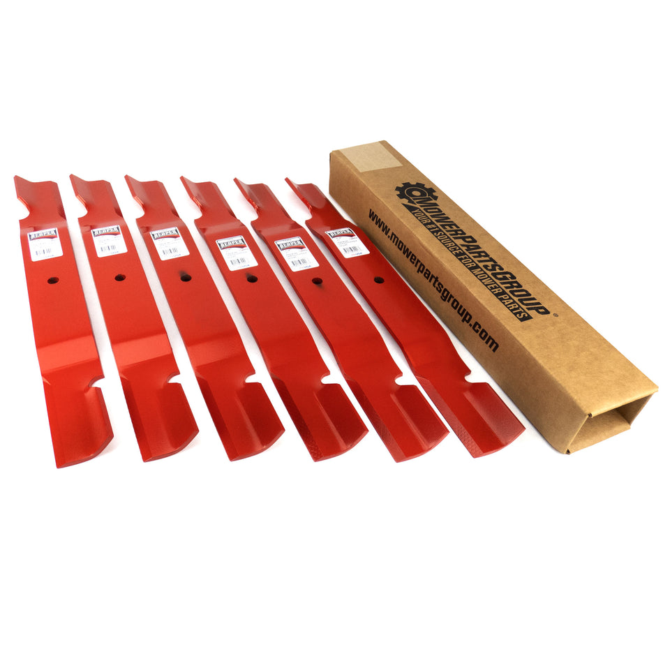 (6) HD Mower Blades Compatible With Grasshopper 61" 320245