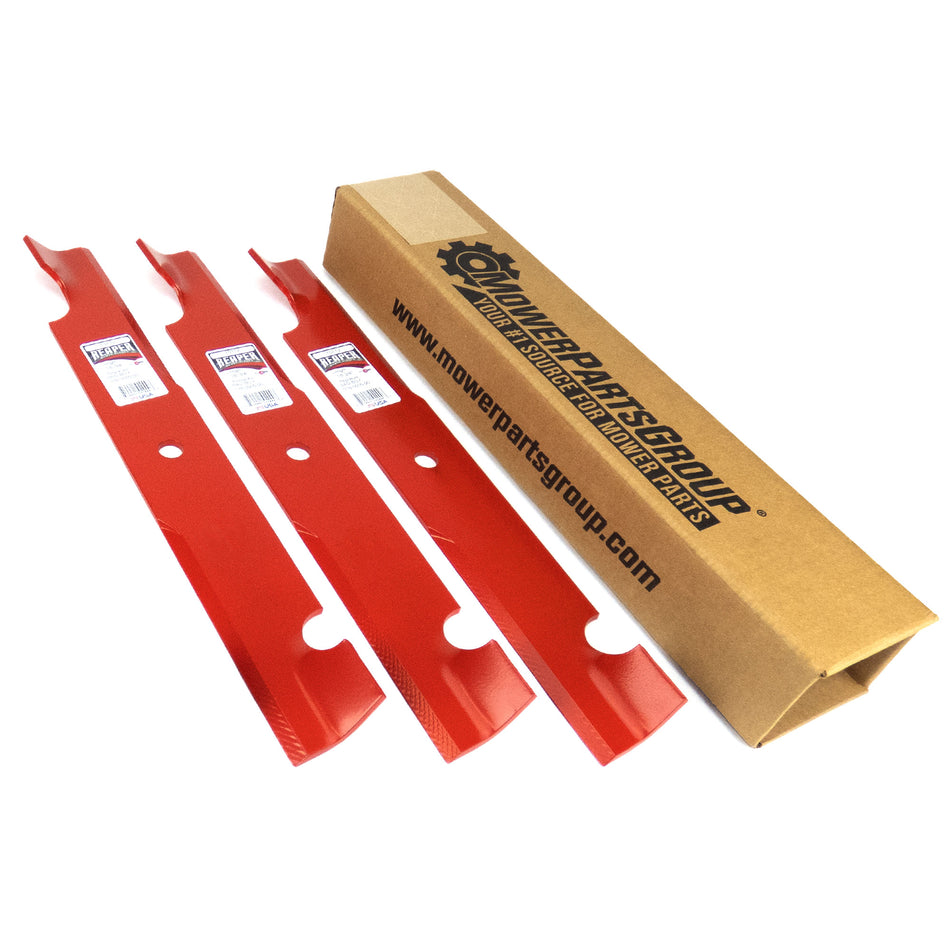 (3) Reaper 54" Blades for Bad Boy MZ Magnum Replaces 038-0005-00 Made in USA