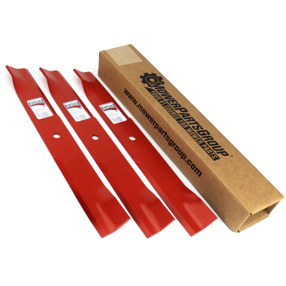 (3) Reaper 60" Gravely Bad Boy Hustler Toro 20.5" Mower Blades Made In USA