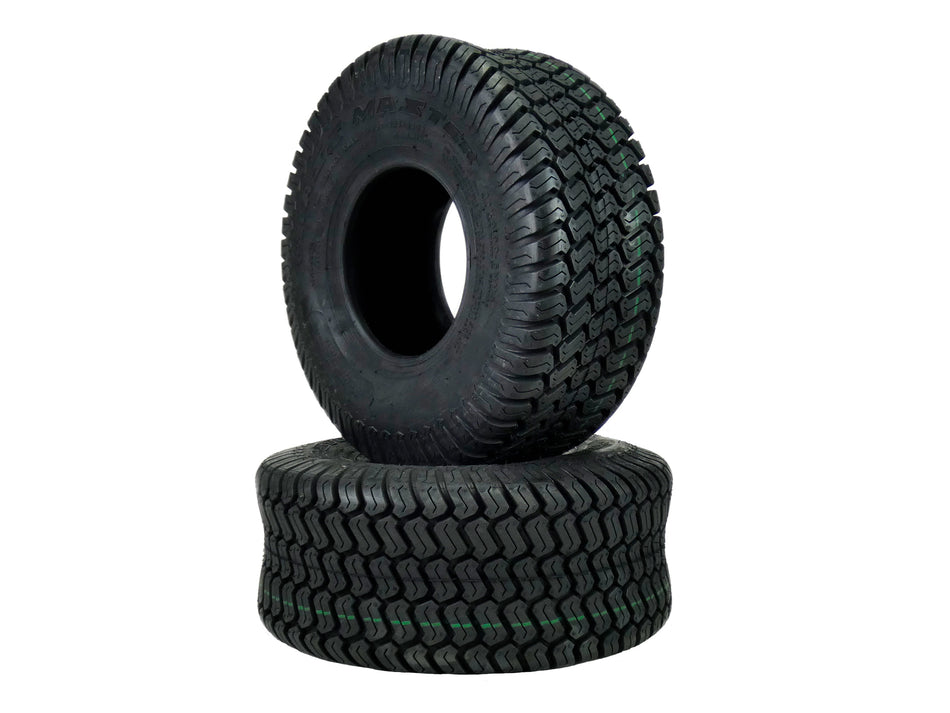 Set of 2 Lawn Garden Tires 15x6.00-6 Turf Tires Lawnmower Tractor Tires