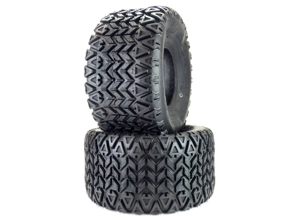 (2) All Terrain Tires 20x10.00-8 4 Ply 350 Mag