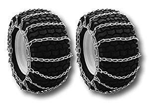 Pair of Snow Mud Tire Chains 2-link 15x6.00-6