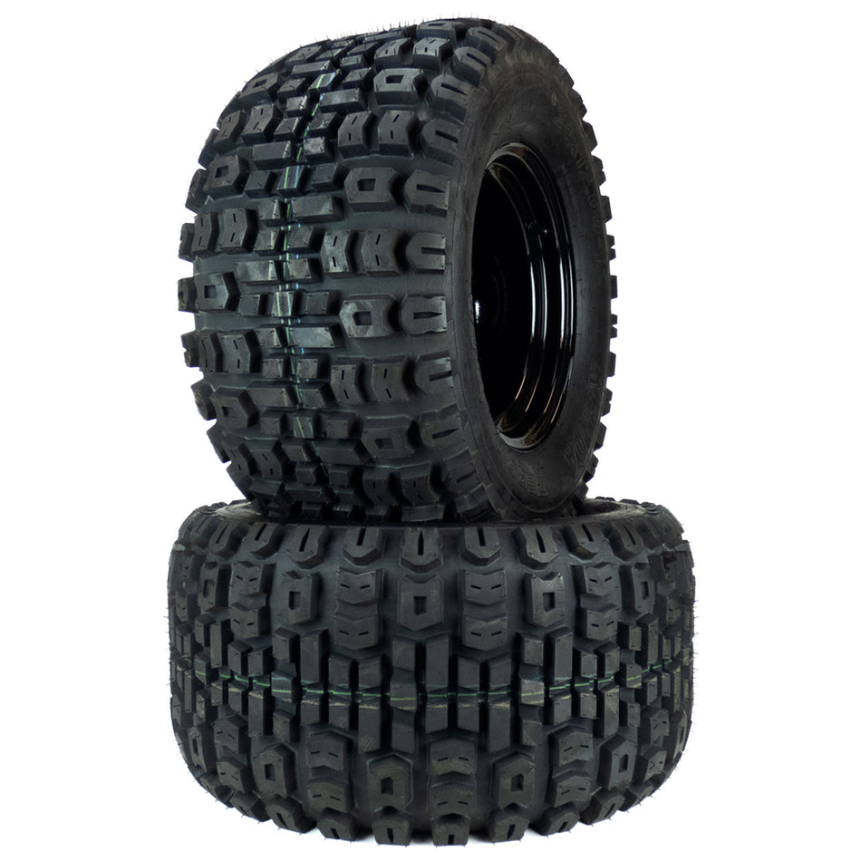 (2) All Terrain Tire Assemblies 24x12.00-12 Fits Scag Patriot Tiger Cat II 61" 486291