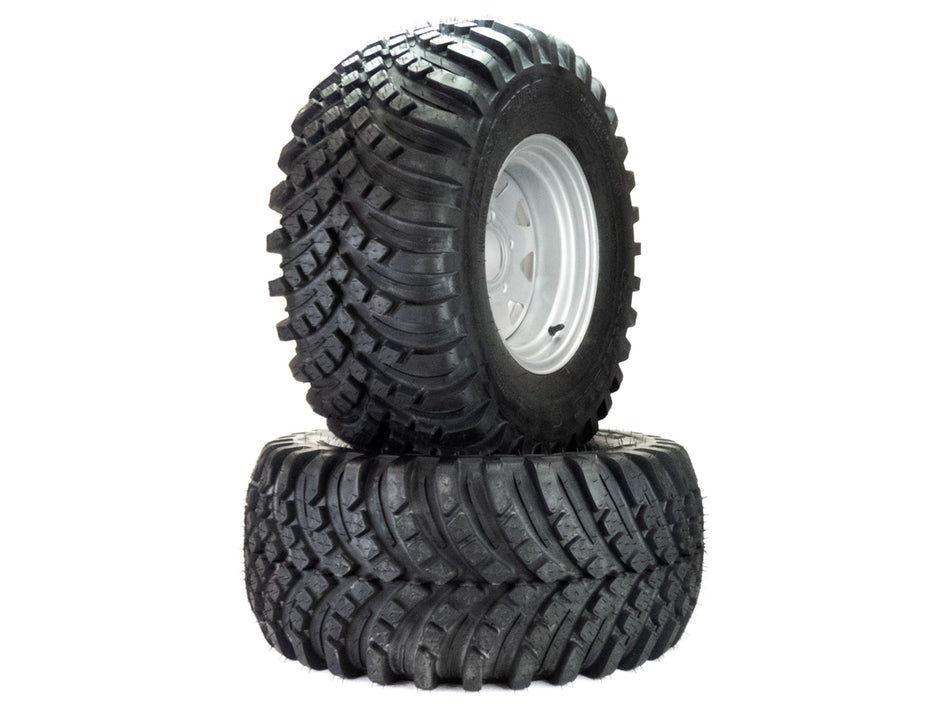 (2) Versa Turf Tire Assemblies 26x12.00-12 Fits Hustler Super 88 607647