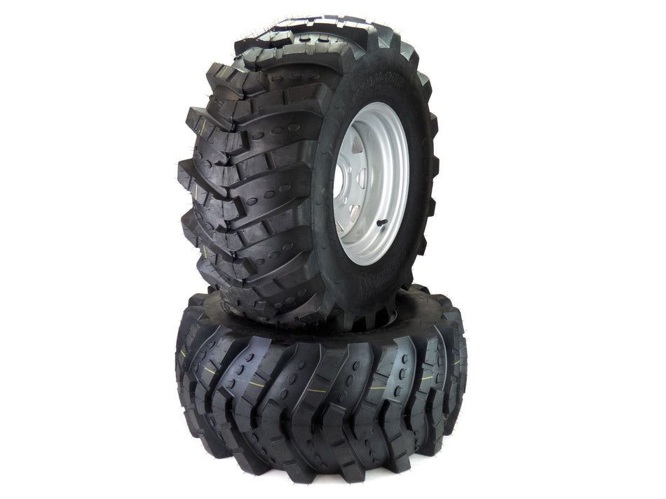 (2) Aggressive Tire Assemblies 26x12.00-12 Fits Hustler Super 88 607647